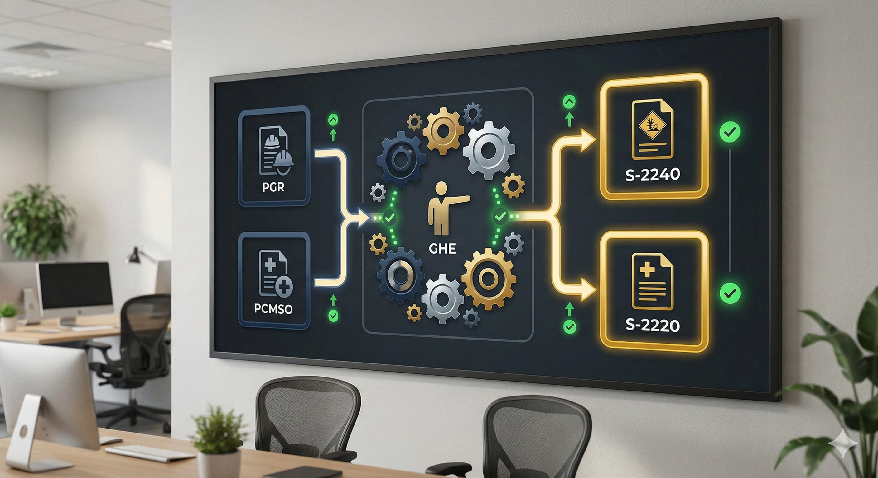 Fluxo de dados do PGR e PCMSO para eSocial SST sem retrabalho